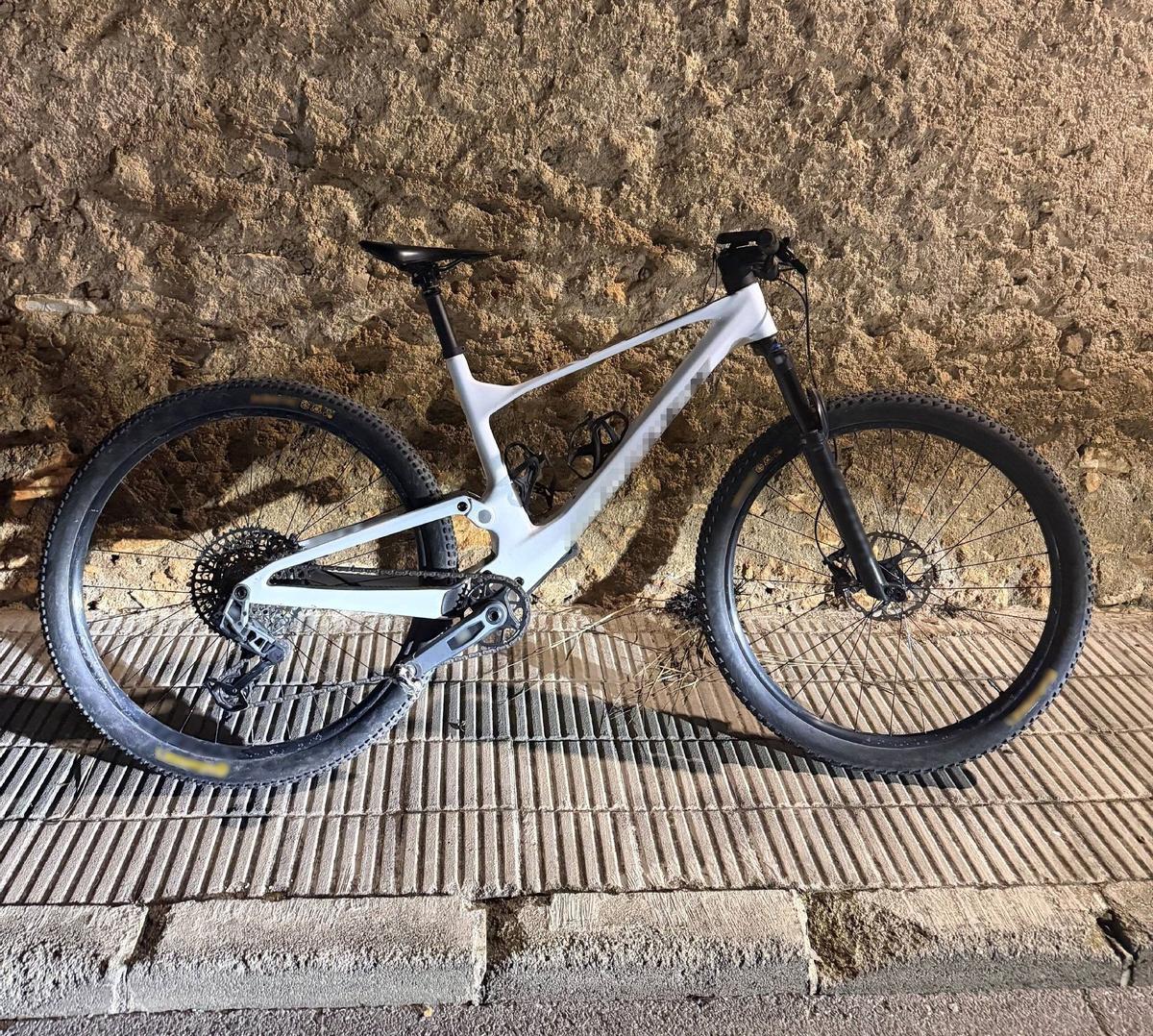 Imagen de la bicicleta robada en la Múnia