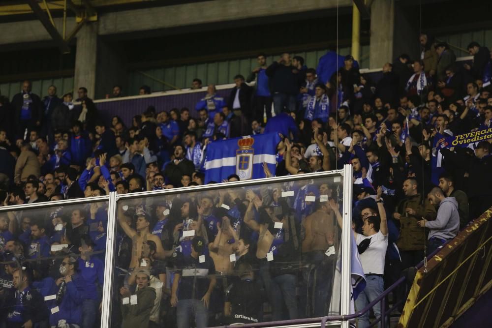 El partido entre el Valladolid y el Real Oviedo, en imágenes