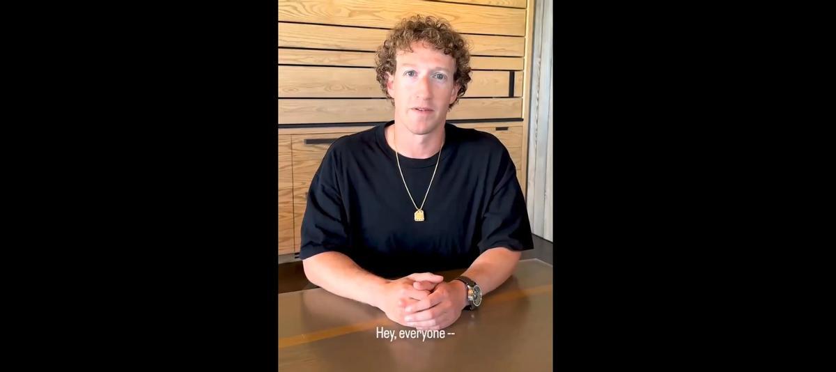 Una imagen del vídeo de Mark Zuckerberg.