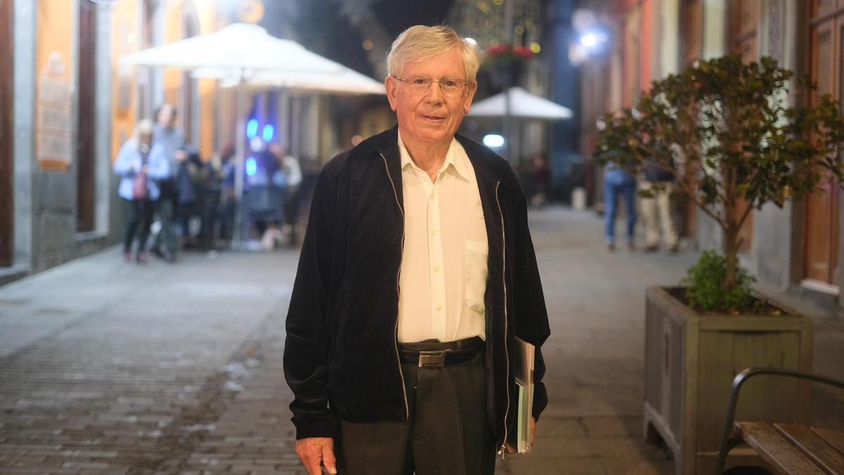 Ramón Díaz, anoche en Arucas.