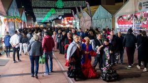 Ambiente en la feria de Abril de Barcelona