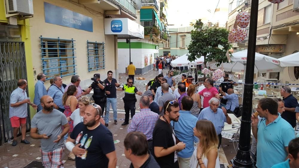 Explosión en el centro de Vélez-Málaga