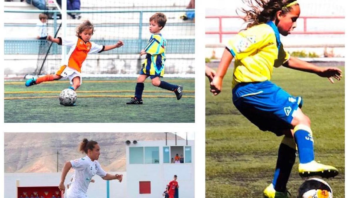 Imágenes de Belza en sus distintos equipos: Acodetti, UD Las Palmas, CD Tenerife...