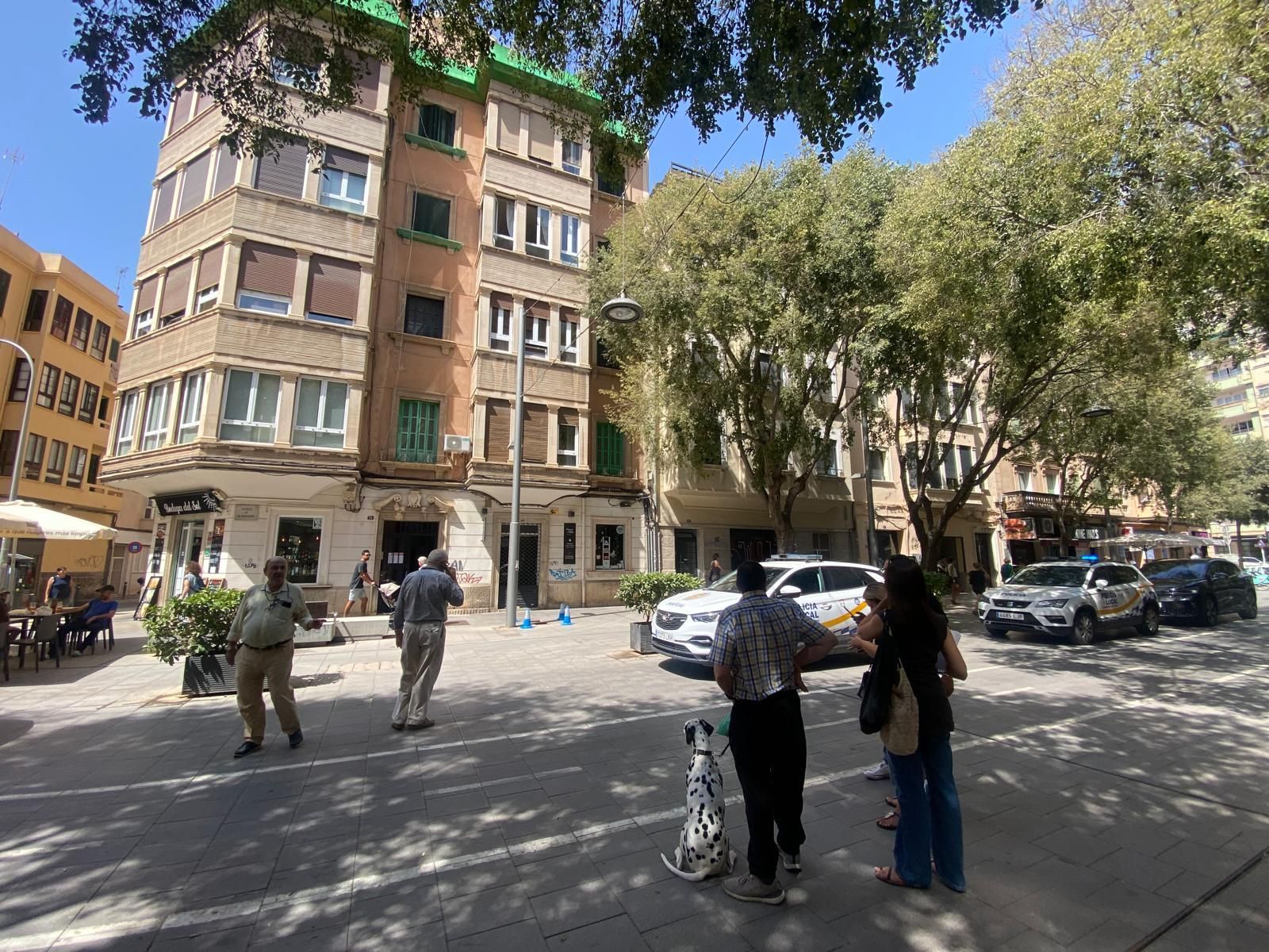 Derrumbe de un edificio en la calle Blanquerna de Palma