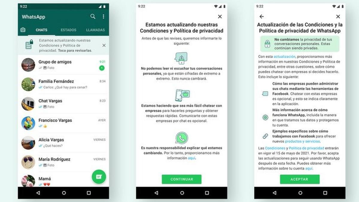 La pressió venç Facebook: podràs continuar utilitzant WhatsApp tot i que no acceptis les seves noves polítiques