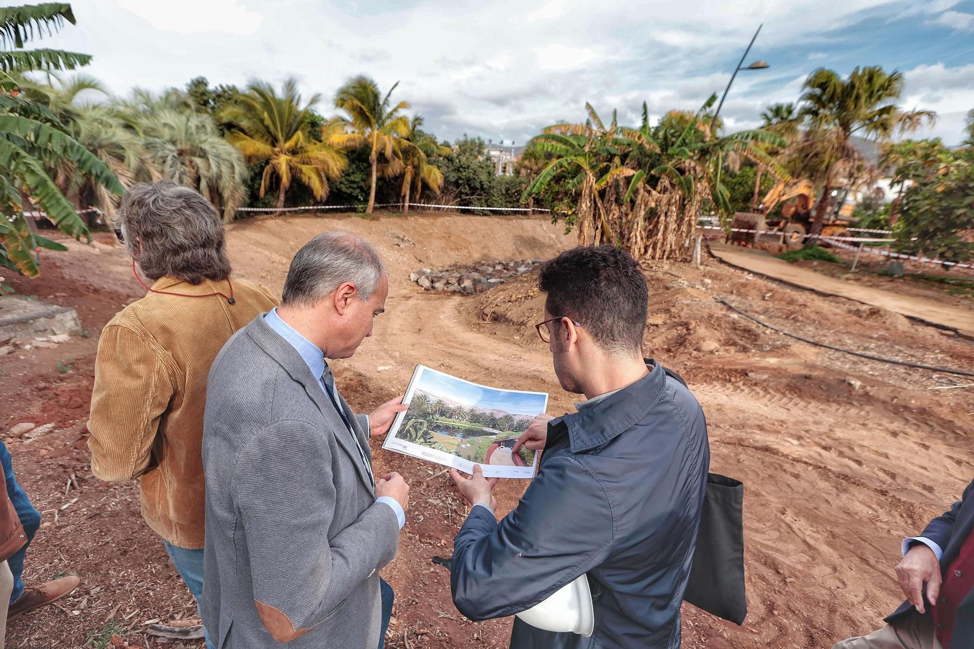 Presentación de las obras  del Palmétum, en Santa Cruz