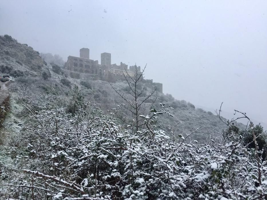 La neu fa acte de presència a l''Alt Empordà