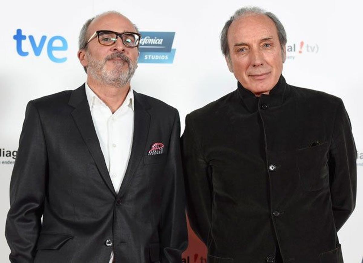 Fernando Guillén Cuervo y Eusebio Poncela, en el estreno del último capítulo de Isabel en Madrid