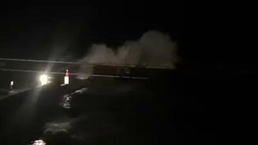 Así rompen las olas en Los Gigantes