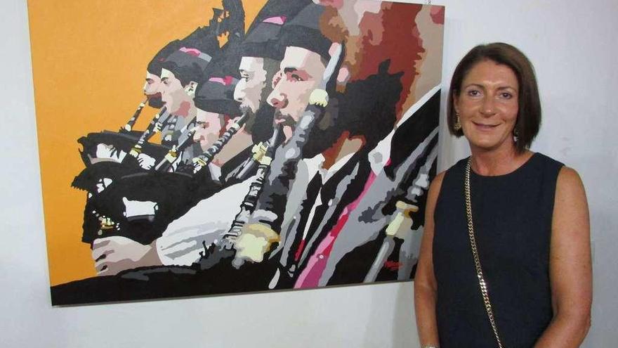 Magdalena Llavona muestra sus cuadros en la Casa de Cultura de Llanes