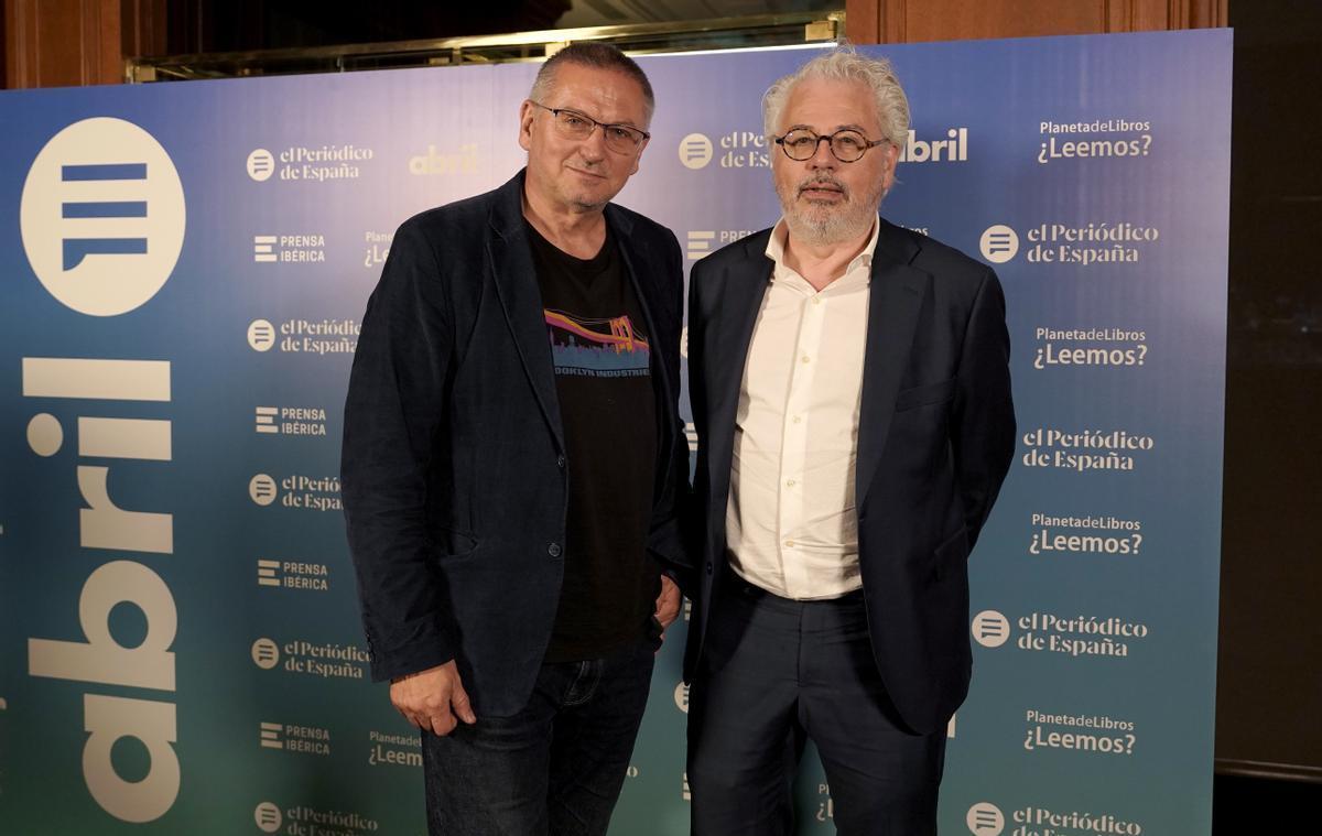 Gueorgui Gospodínov, escritor y premio Booker, y Alex Sàlmon, director de Abril.