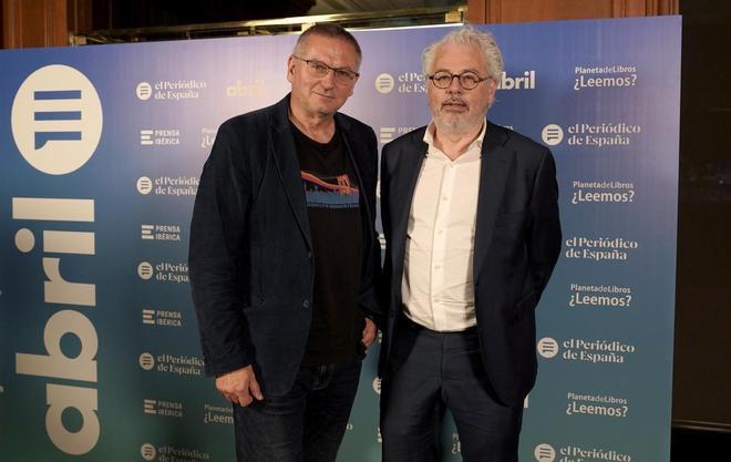 Gueorgui Gospodínov, escritor y premio Booker, y Alex Sàlmon, director de Abril.