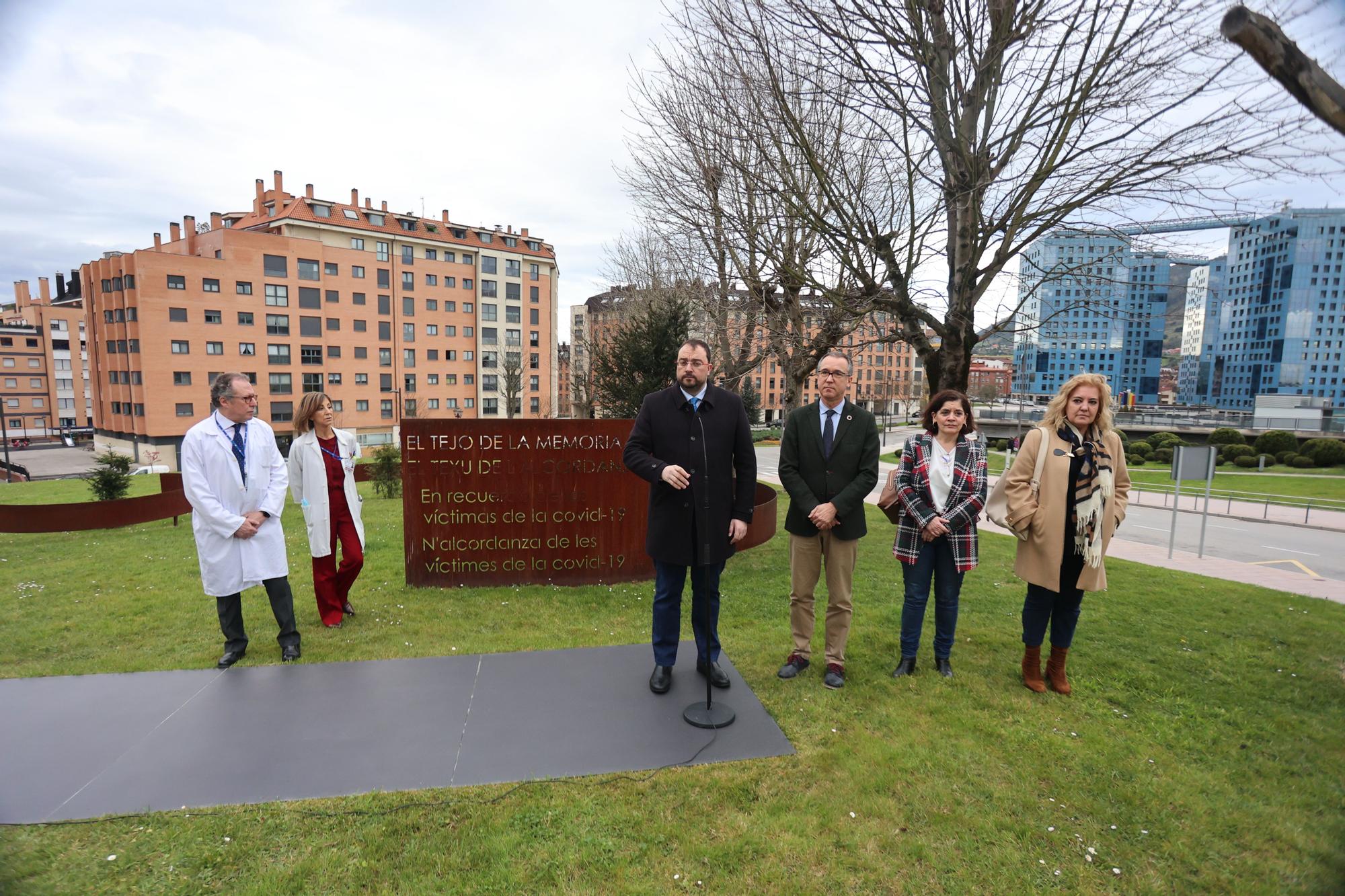 Homenaje a los fallecidos por covid en Asturias