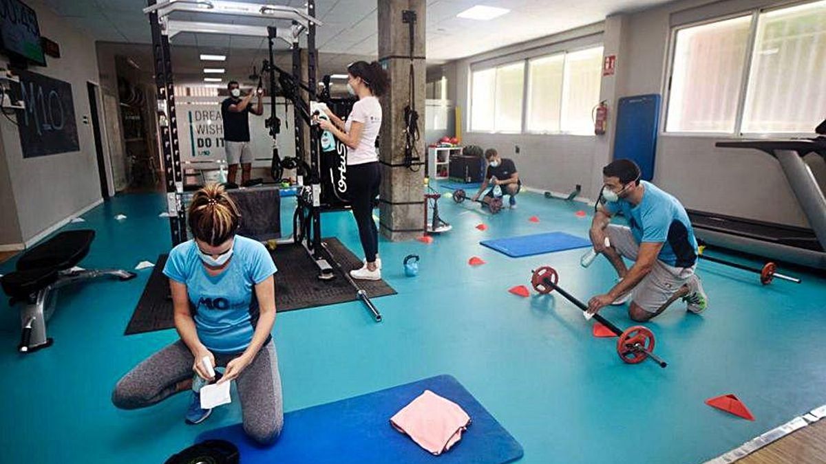 Interior de un gimnasio en Murcia | ISRAEL SÁNCHEZ
