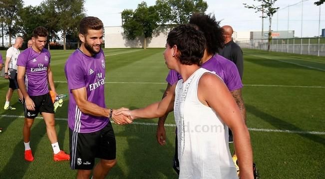 Carla Suárez visita al Real Madrid en Montreal