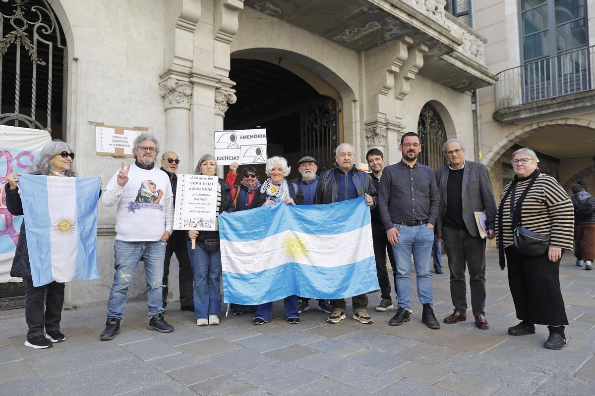 Les imatges de la concentració pels 50 anys del cop d'estat a Argentina