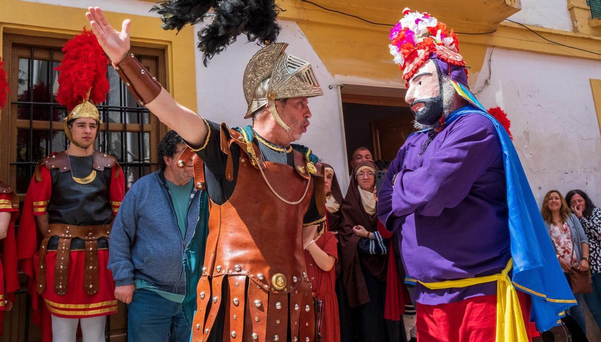 Interpretación de uno de los rituales que se llevan a cabo durante la Semana Santa de Iznájar.