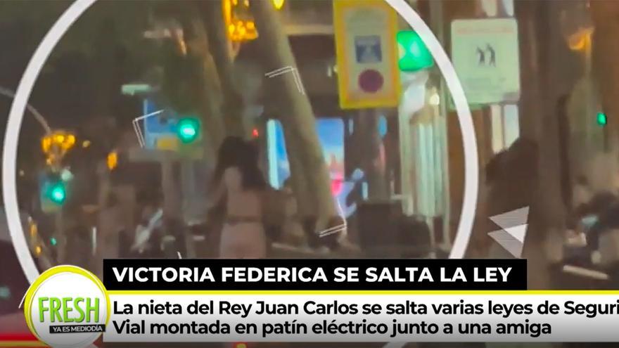 Victoria Federica se enfrenta a una grave multa por ir de &#039;copiloto&#039; en un patinete por plena vía