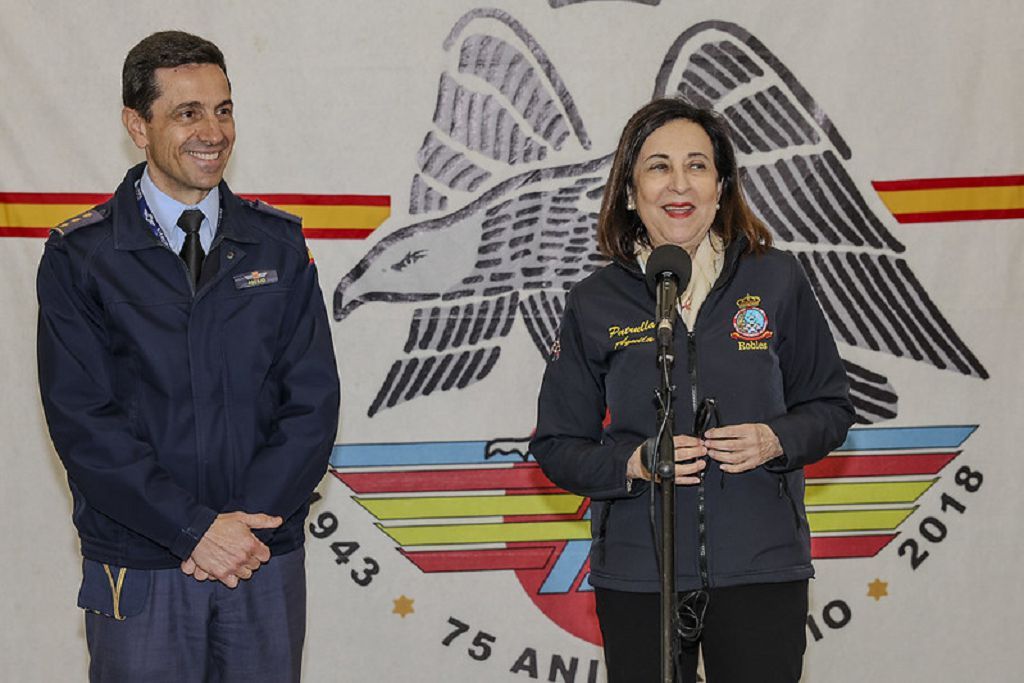 Todas las imágenes de la visita de la ministra de Defensa a la Academia General del Aire de San Javier