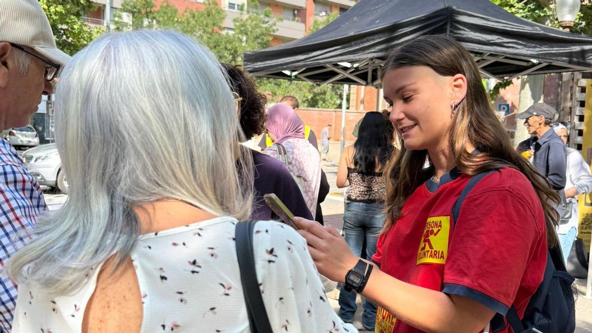 Una imatge de la macroenquesta realitzada dissabte a Manresa