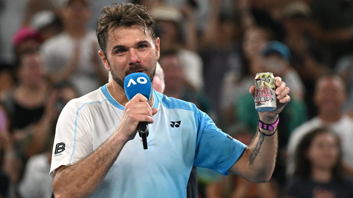 Wawrinka se despidió con cerveza del Open de Australia