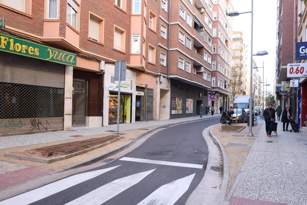 Este es el estado actual de la calle Félix Latassa de Zaragoza