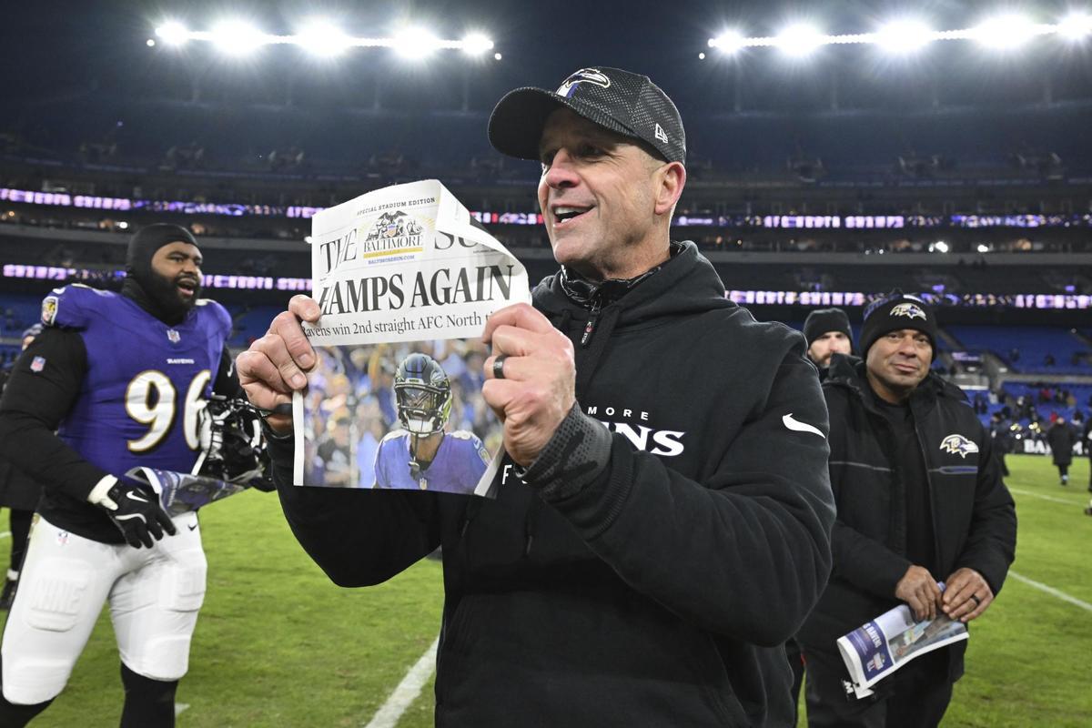 John Harbaugh, entrenador de Ravens