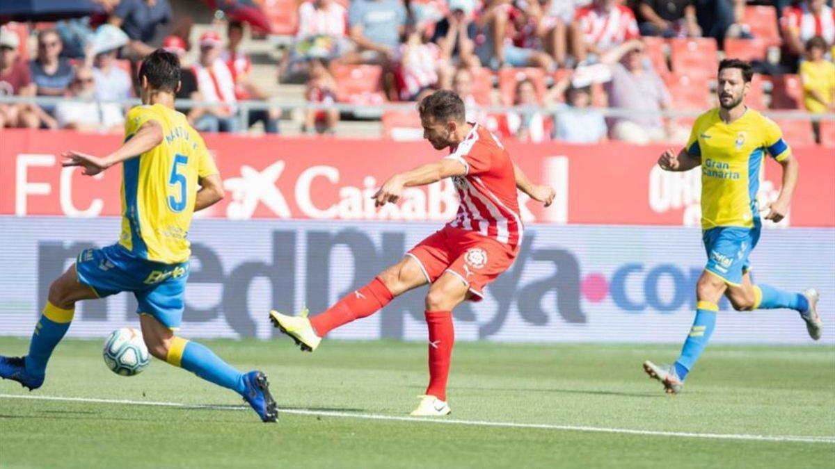 Stuani fue el goleador en el 1-0 de la primera vuelta