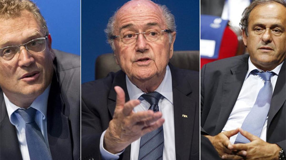 Valcke, Blatter y Platini en el punto de mira