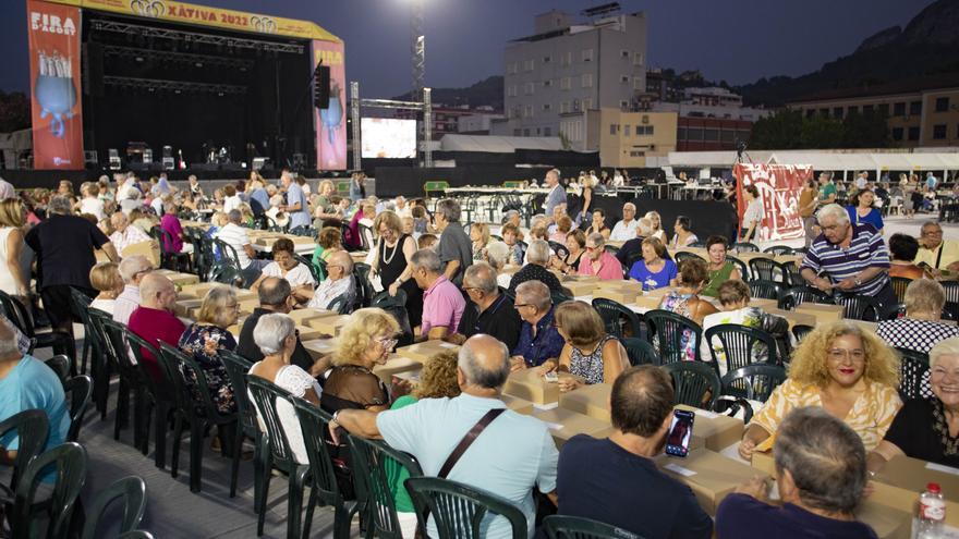 Las entradas para la cena de jubilados de la Fira se repartirán en el JOC del 7 al 11 de agosto