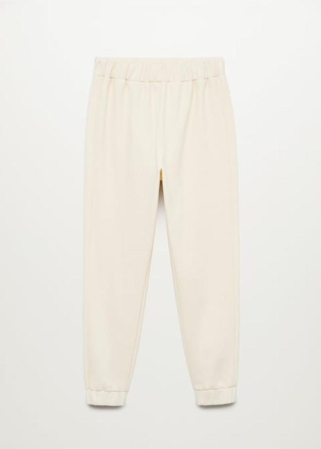 Pantalón de algodón con cintura elástica, de Mango (25,99 euros)