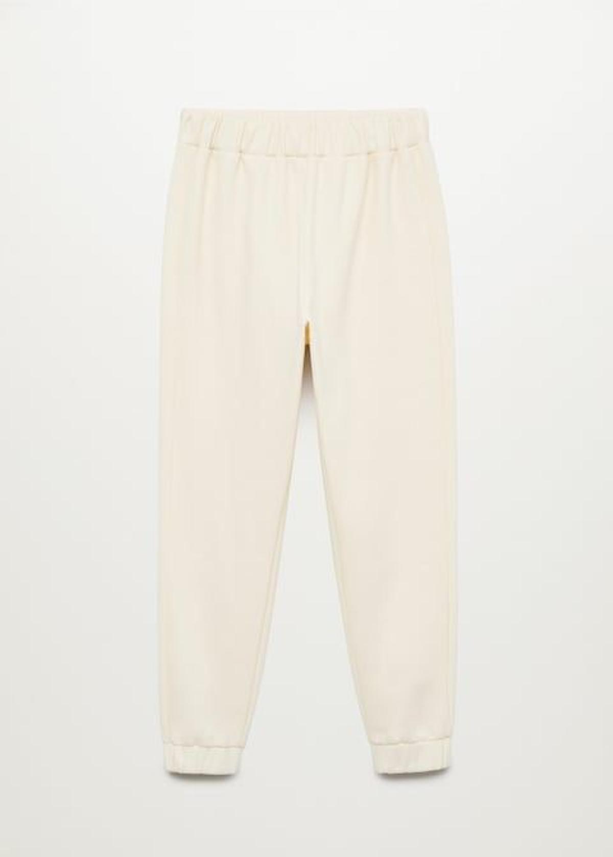 Pantalón de algodón con cintura elástica, de Mango (25,99 euros)