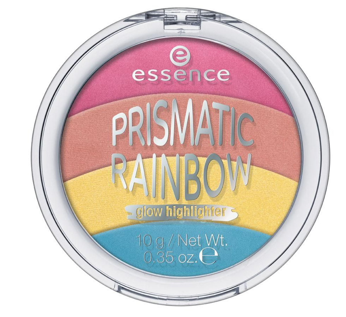 Maquillaje para amantes de los unicornios: iluminador 'rainbow prismatic glow highlighter', de Essence (3,75 euros)