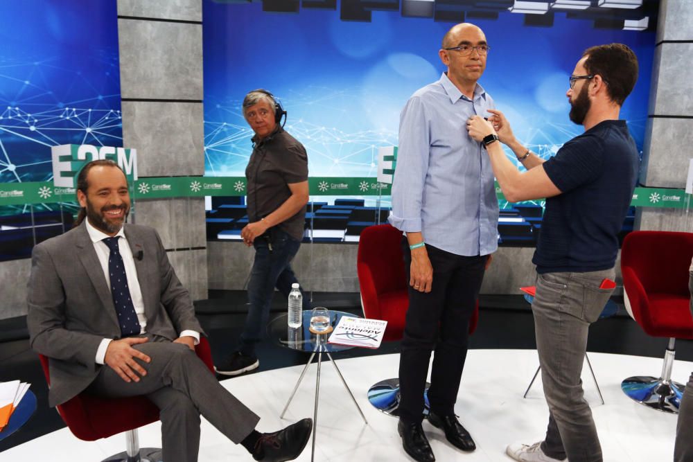 Eduardo Zorrilla, Daniel Pérez, Juan Cassá y Francisco de la Torre se han medido en la televisión andaluza en el segundo encuentro electoral televisado de lo que va de campaña.