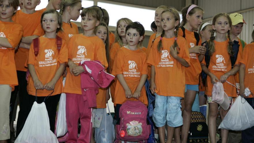 Un grupo de niños durante el pasado verano