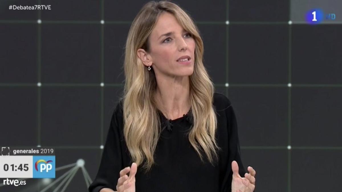 Cayetana Álvarez de Toledo en el 'Debate a 7' de RTVE