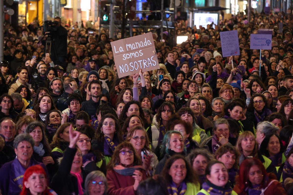 8M Celebración del Día internacional de la mujer en el mundo, Madrid.