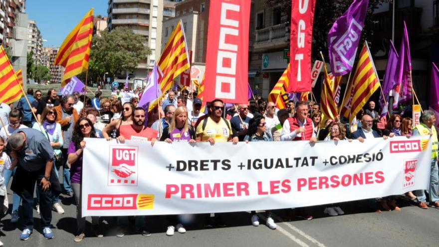 Imatge d&#039;arxiu d&#039;una manifestació del Primer de Maig