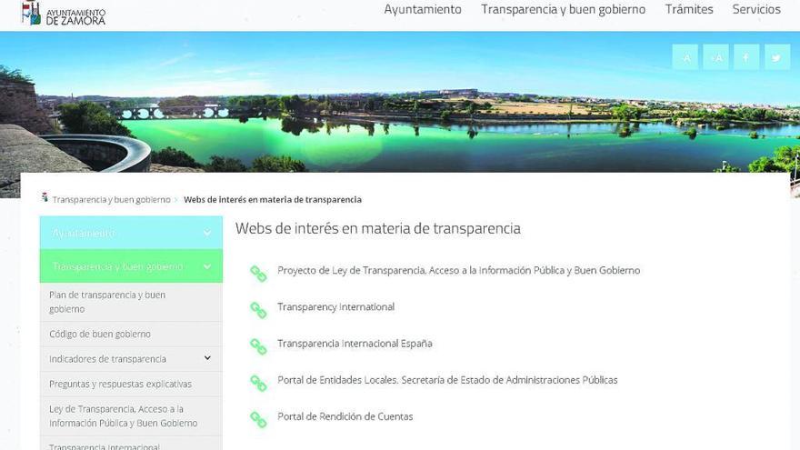 La web del Ayuntamiento se coloca entre las más transparentes del país