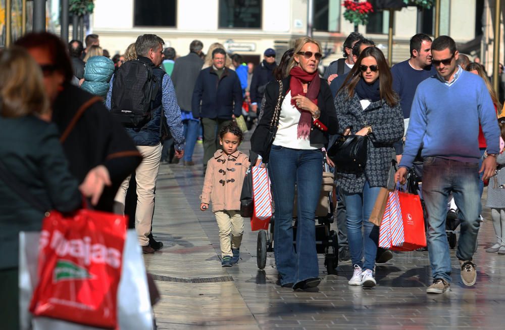 Primer día de las rebajas de enero en Málaga