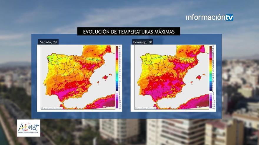 El tiempo en Alicante: fin de semana estable y temperaturas de hasta 34 grados