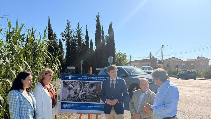 Construirán una nueva glorieta en la carretera de Alcantarilla a Molina con el cruce de Puebla de Soto