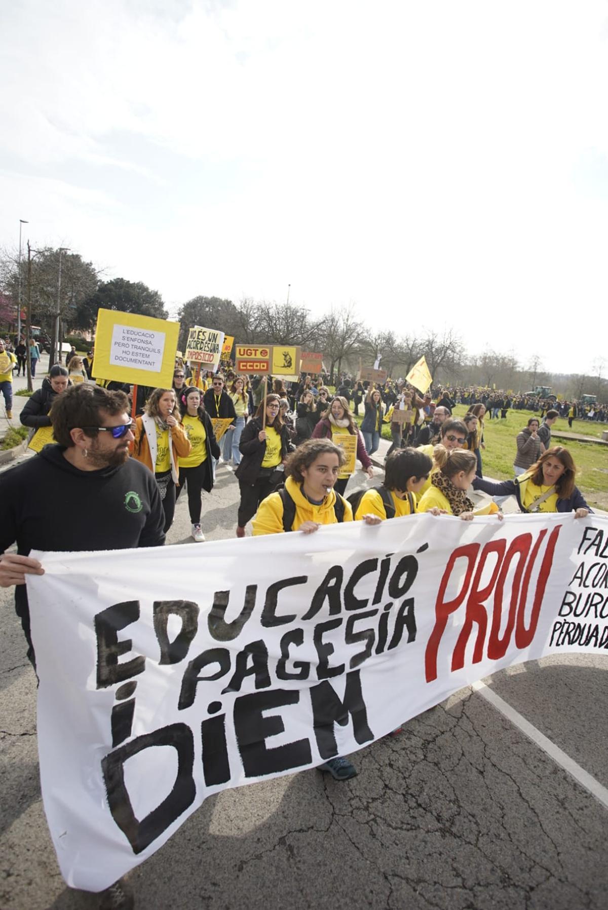 Les imatges de les protestes dels docents