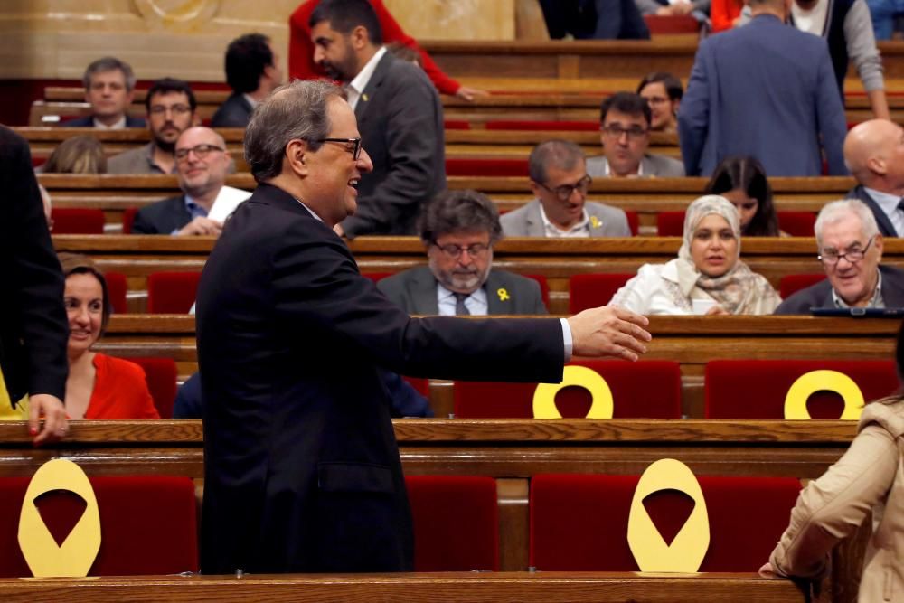 Ple d'investidura de Quim Torra