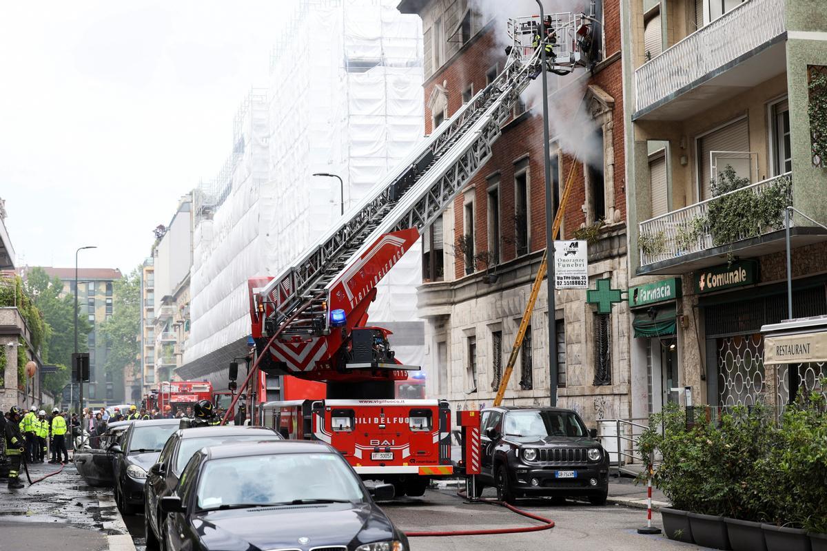 Fuerte explosión en el centro de Milán