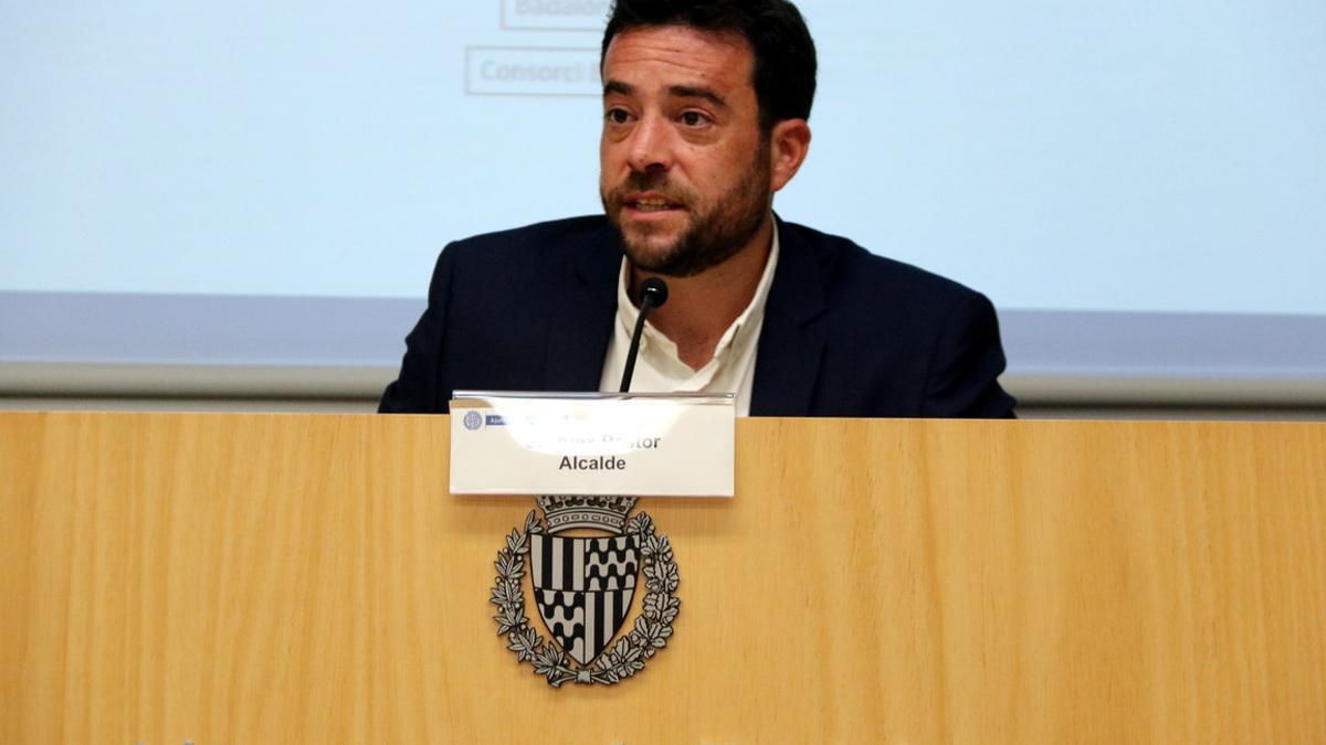 Àlex Pastor, alcalde de Badalona, durante la presentación del nuevo equipo de gobierno