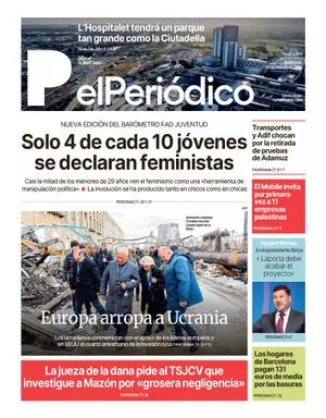 La portada de EL PERIÓDICO del 25 de febrero de 2026