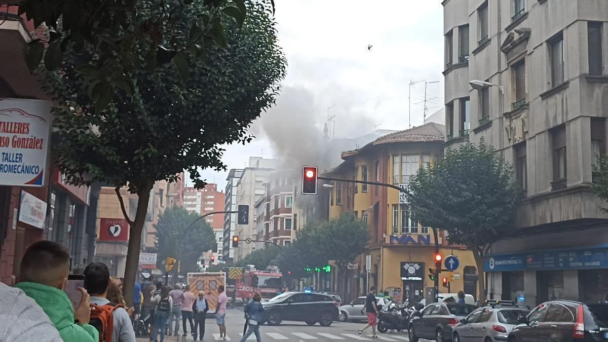 Incendio en la avenida de Portugal.