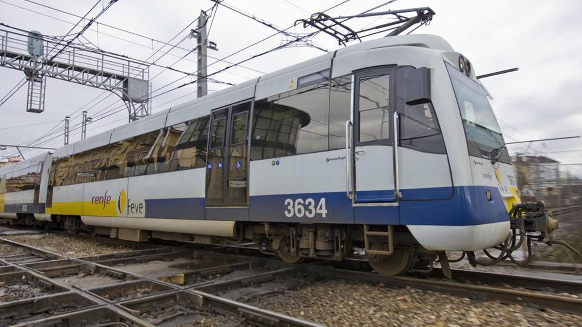 Tren Renfe Feve Cercanías en Cantabria.