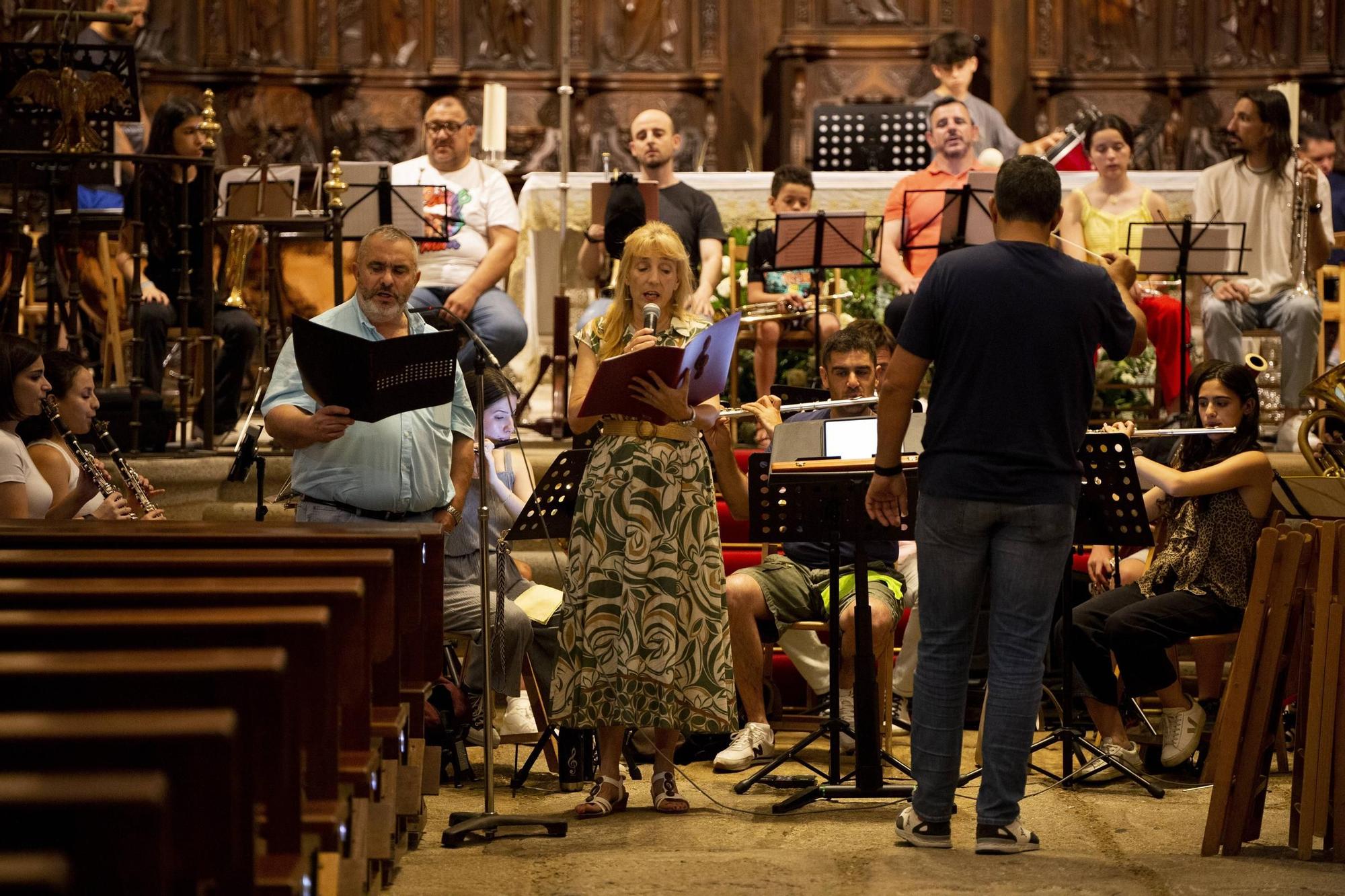 Ensayo en la Concatedral de Santa María en Cáceres